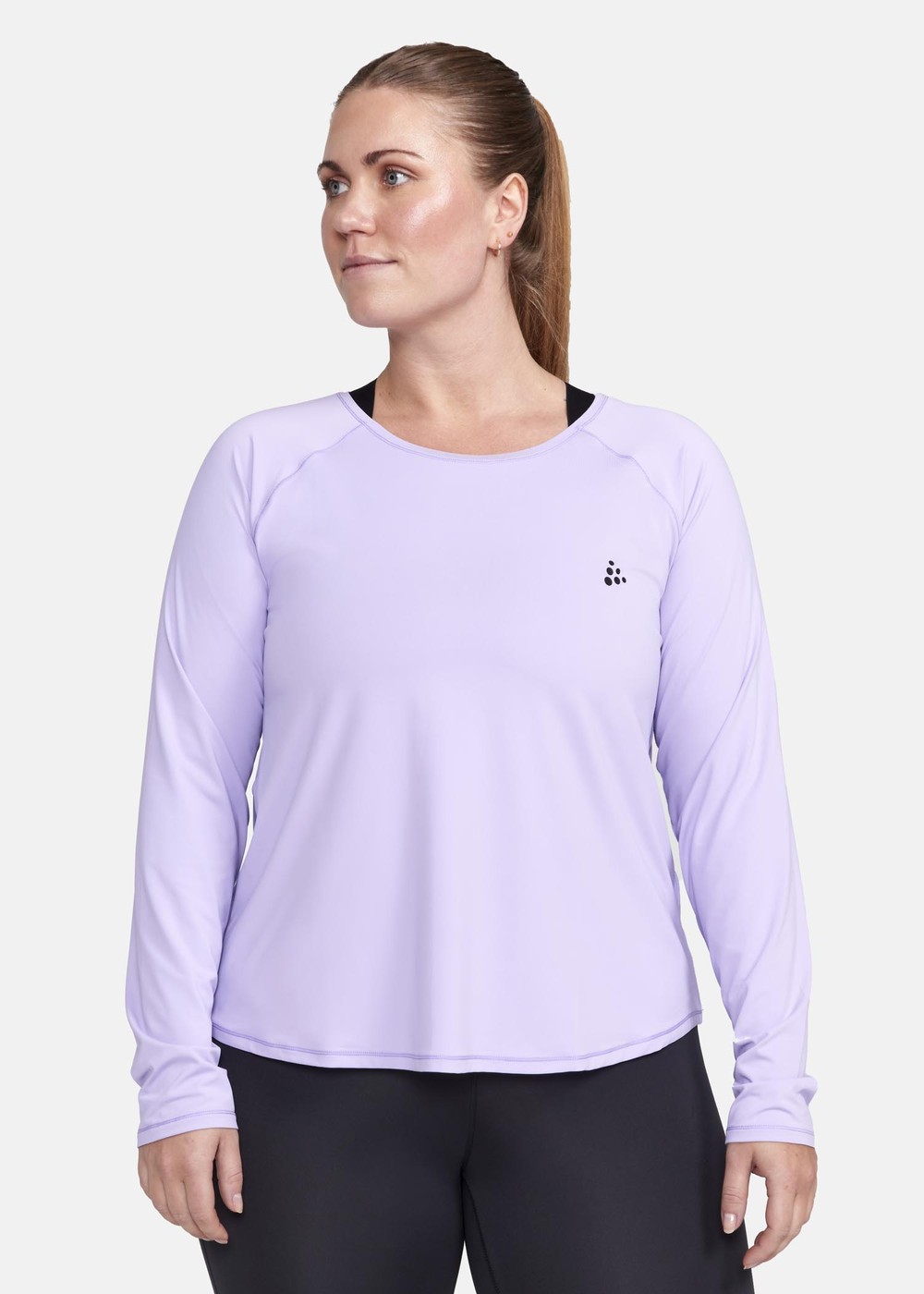 Core Essence Ls Plus Tee W, Lavender, 4x,  Löparkläder