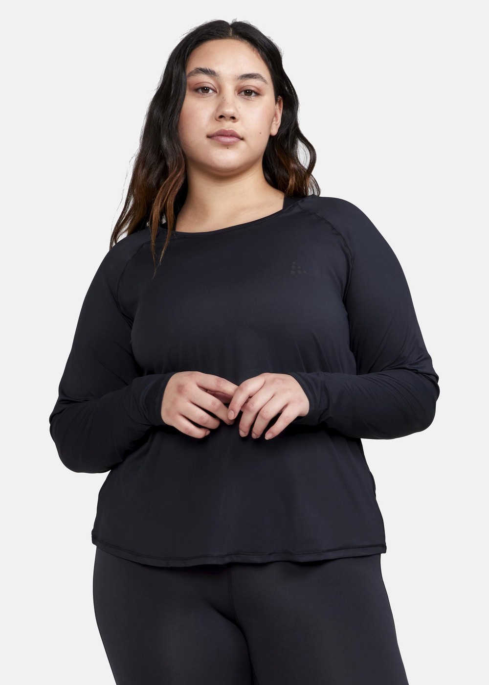 Core Essence Ls Plus Tee W, Black, 4x,  Löparkläder