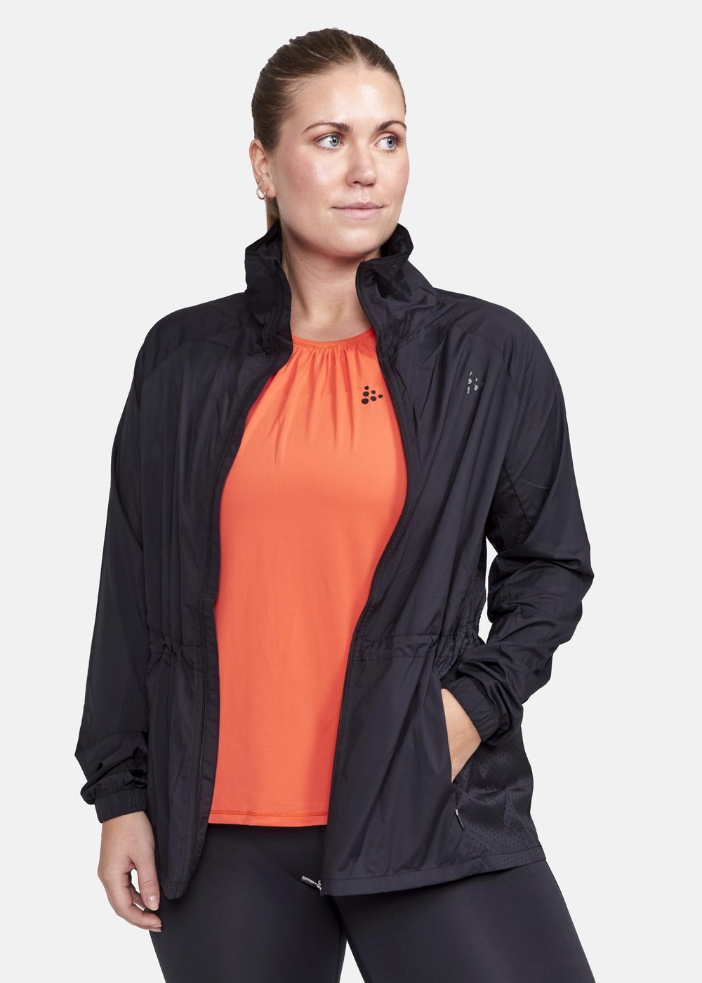 Adv Essence Plus Jacket W, Black, 3x,  Träningsjackor