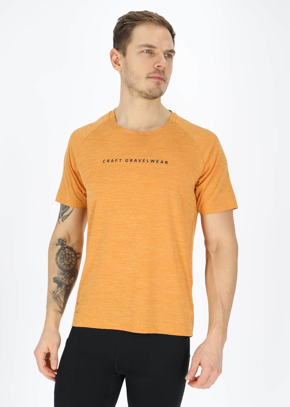 Adv Gravel Ss Tee M, Desert-Melange, L,  Löparkläder