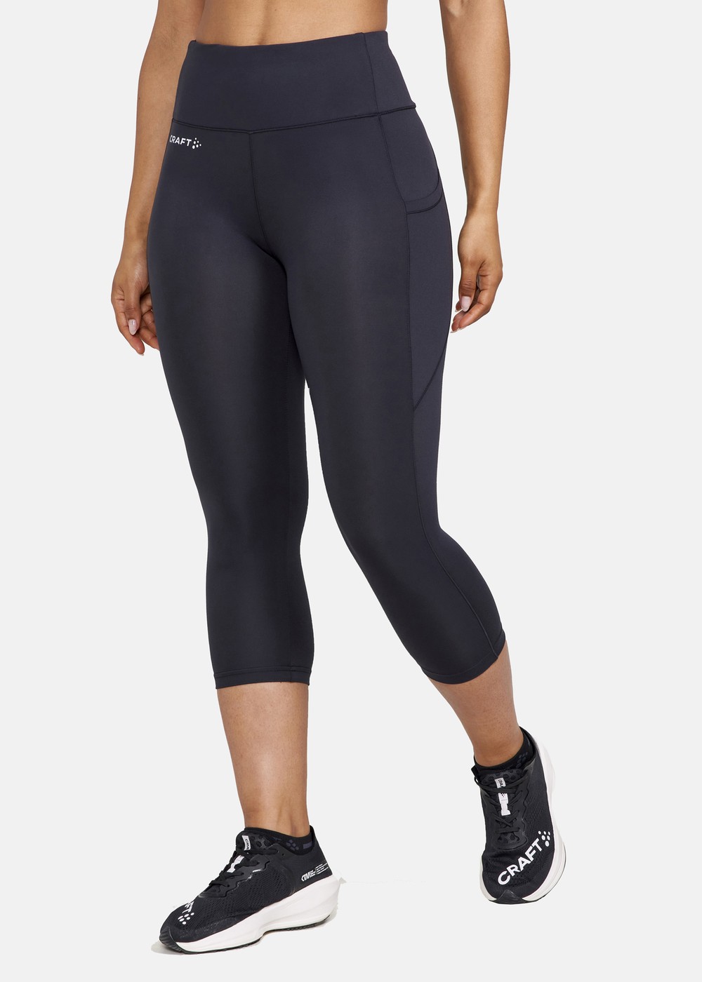 Adv Essence Capri Tights 2 W, Black, Xs,  Långa Tights