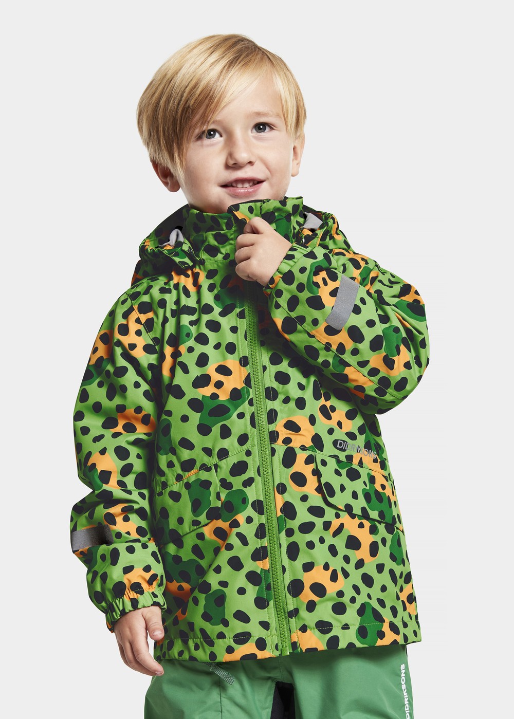 Norma Kids Pr Jkt, Wild Dot Green, 90,  Vårjackor