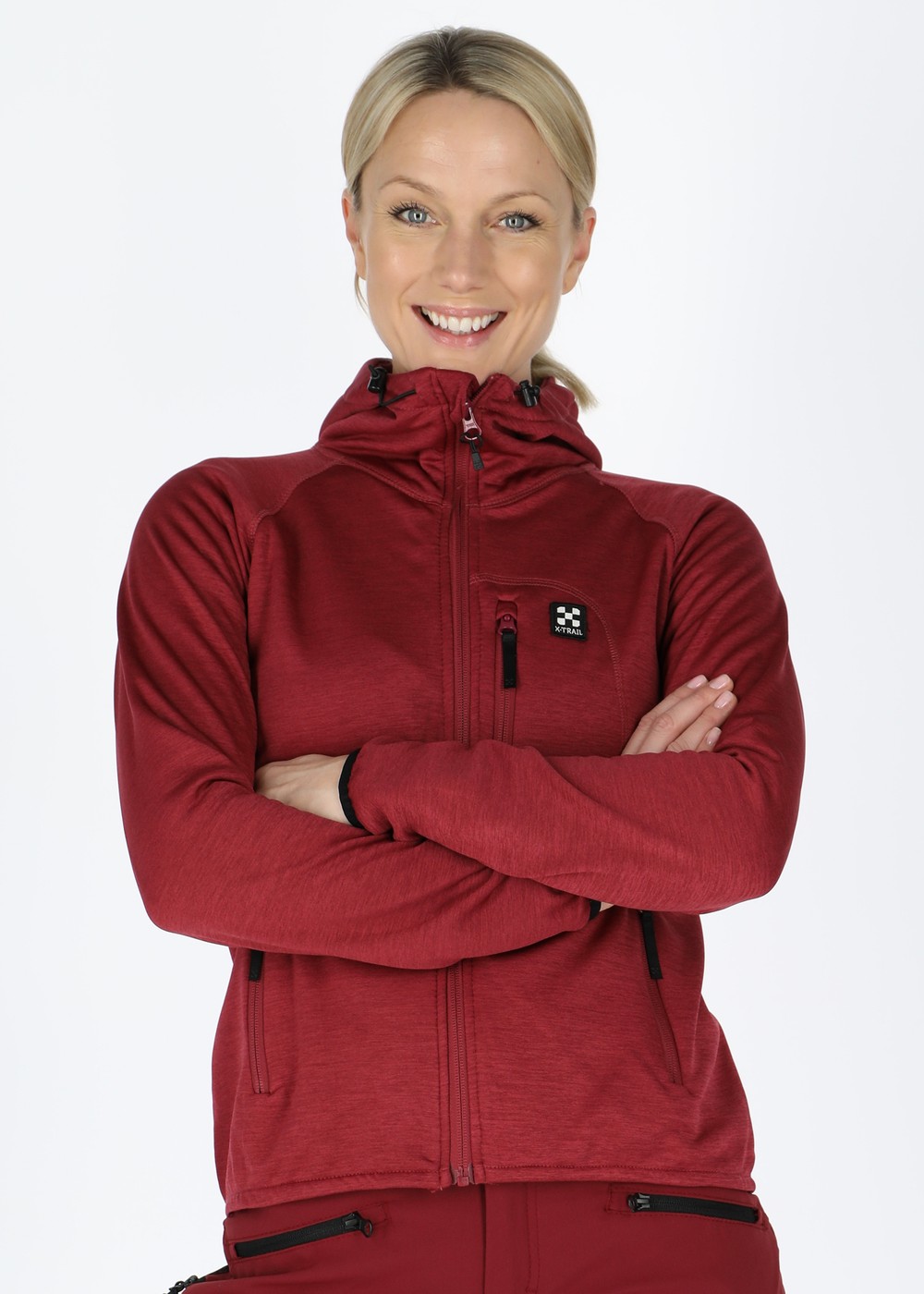 Colorado Stretch Melange Hood W, Burgundy Melange, 36,  Tröjor Colorado Stretch Melange Hood W, Burgundy Melange, 36,  Tröjor