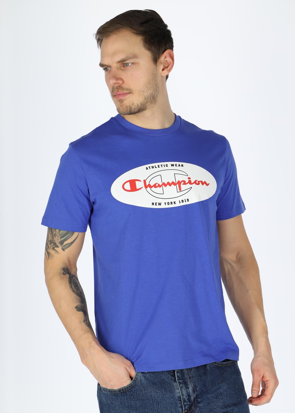 Crewneck T-Shirt, Dazzling Blue, S,  T-Shirts Crewneck T-Shirt, Dazzling Blue, S,  T-Shirts