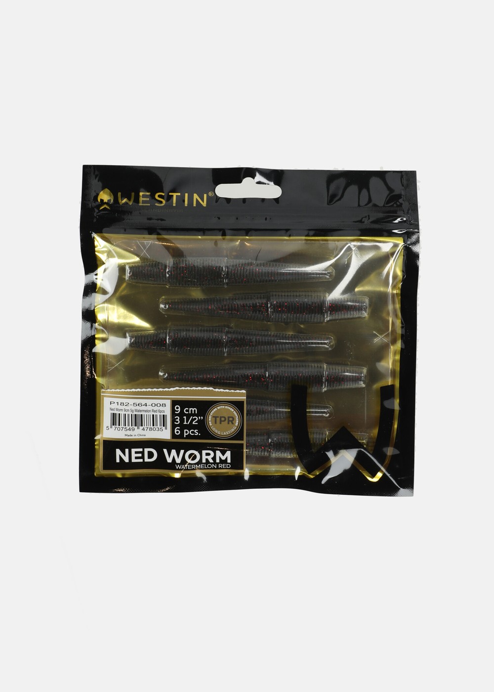 Ned Worm, Watermelon Red, 9,  Jiggar