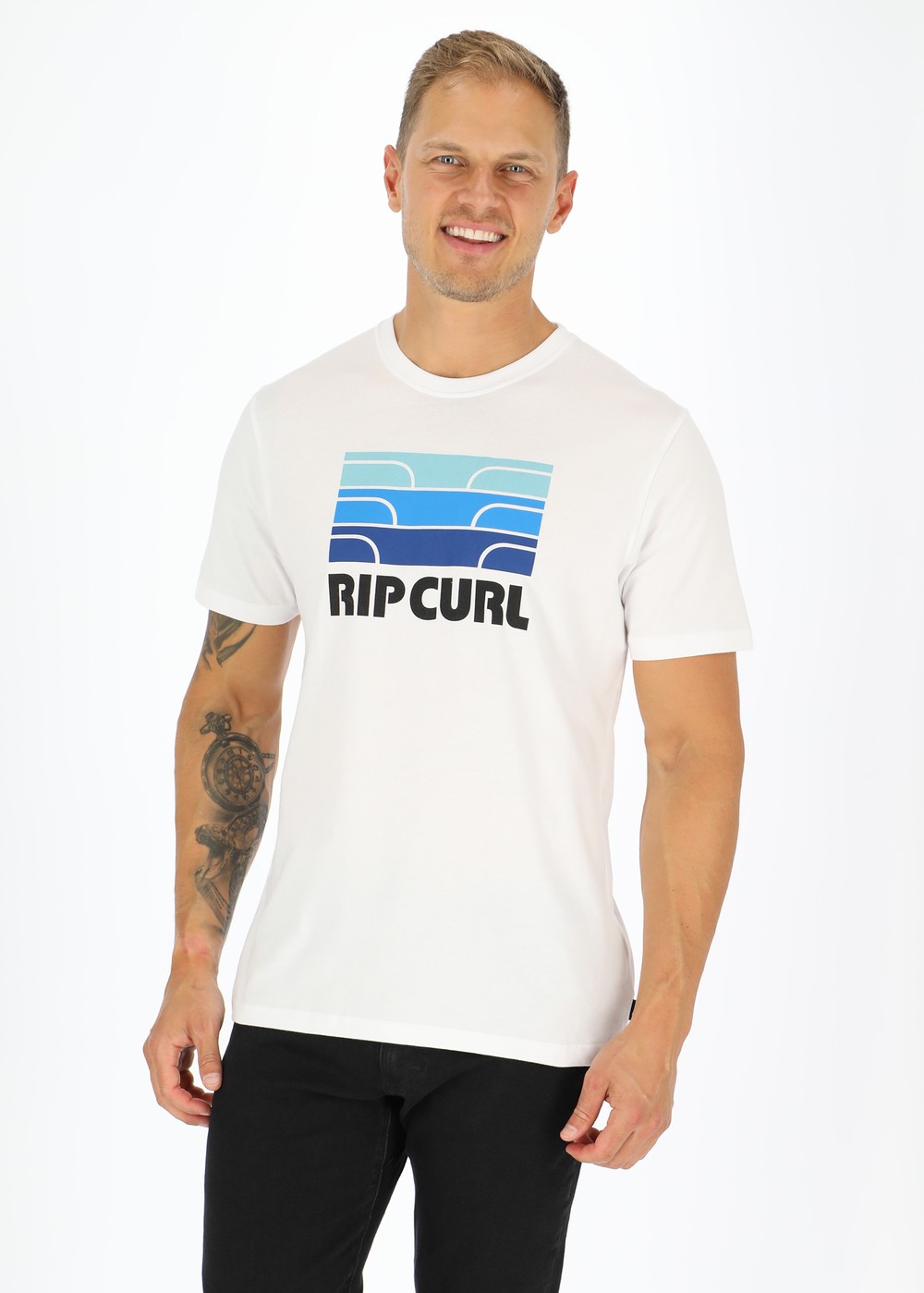 Surf Revival Waving Tee, Optical White, S,  T-Shirts