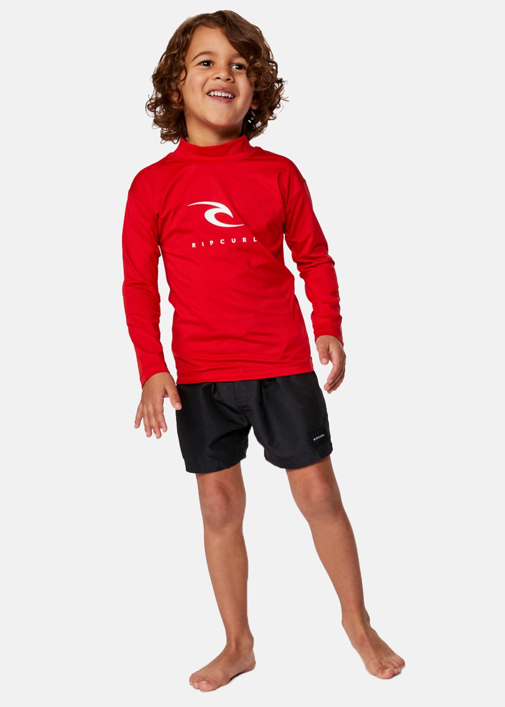 Corps L/S Rash Vest -Boy, Red, 2,  Badkläder