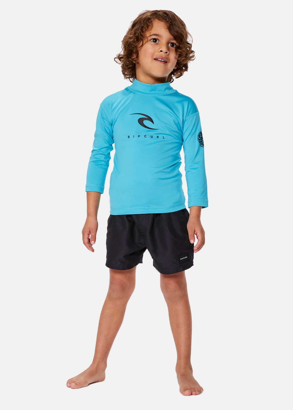 Corps L/S Rash Vest -Boy, Blue, 4,  Badkläder