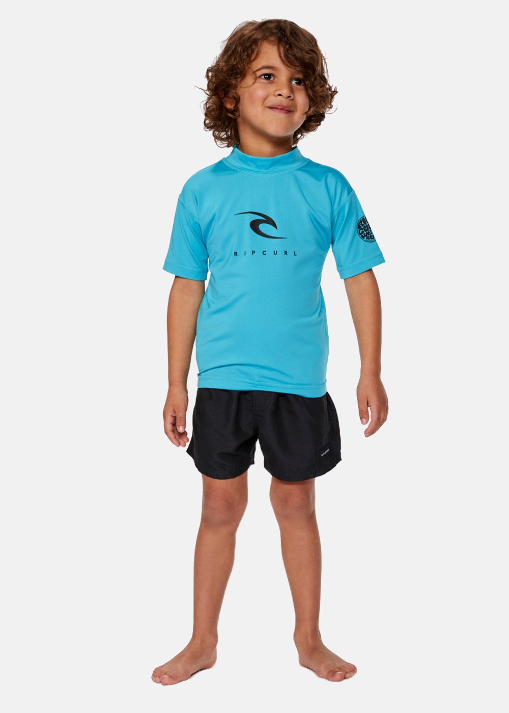 Corps S/S Rash Vest -Boy, Blue, 4,  Bikinis