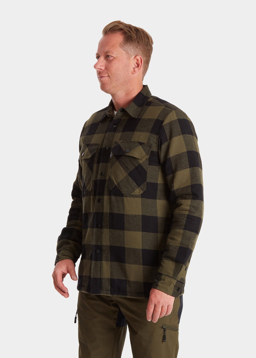 Övik Shirt-Sw, Dark Olive, S,  Långärmade Skjortor Övik Shirt-Sw, Dark Olive, S,  Långärmade Skjortor