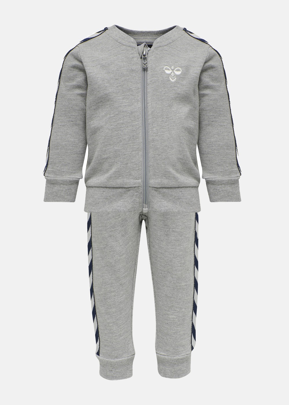Hmlbille Tracksuit, Grey Melange, 62,  Träningskläder