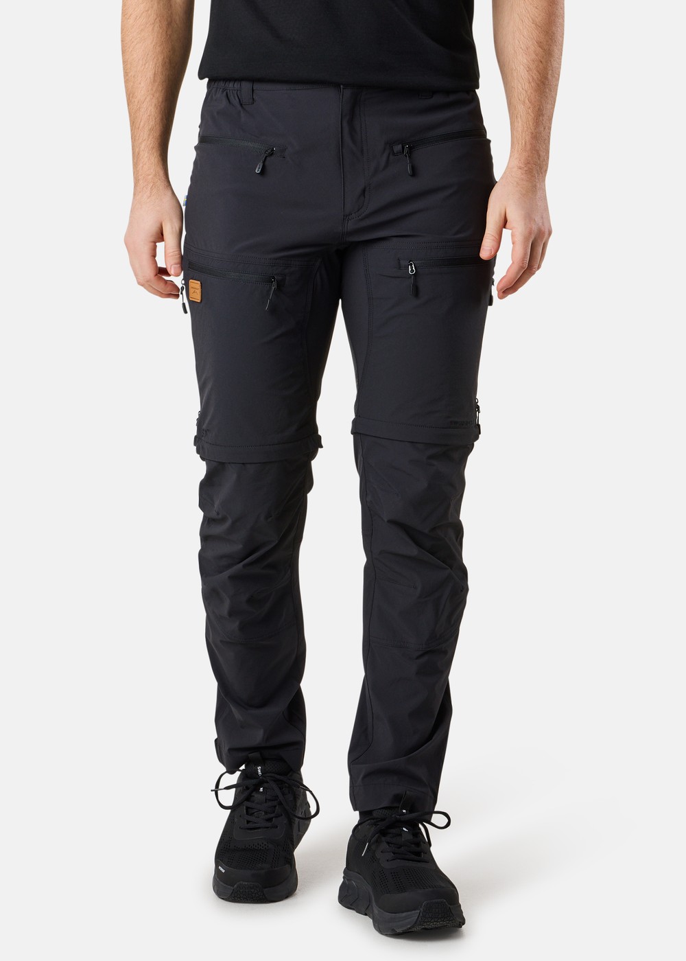 Lofoten Stretch Zip-Off Pants, Black/Black, Xs,  Vandringsbyxor