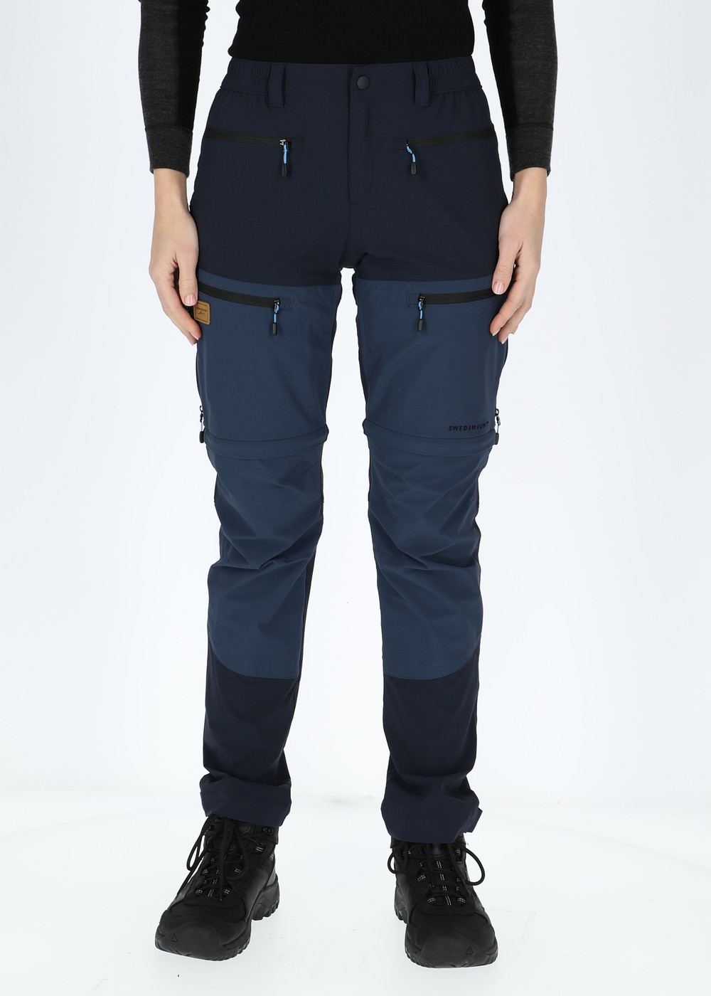 Lofoten Stretch Zip-Off Pants W, Dk. Navy/Denim Blue, 46,  Byxor Lofoten Stretch Zip-Off Pants W, Dk. Navy/Denim Blue, 46,  Byxor