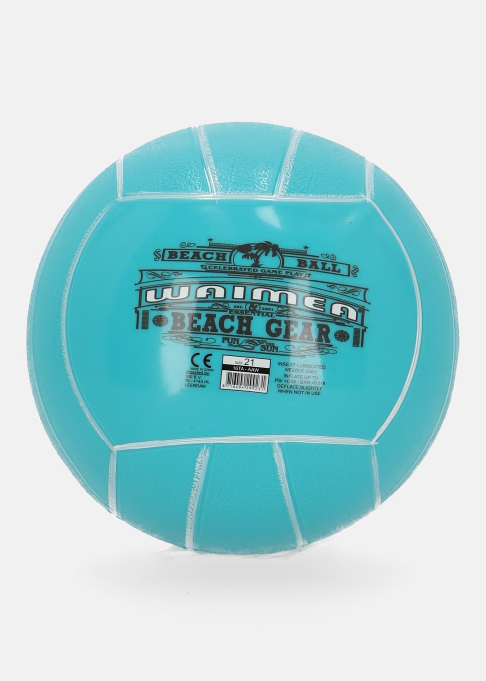 Beach Ball Pvc, Aqua, 21cm,  Sommarlek