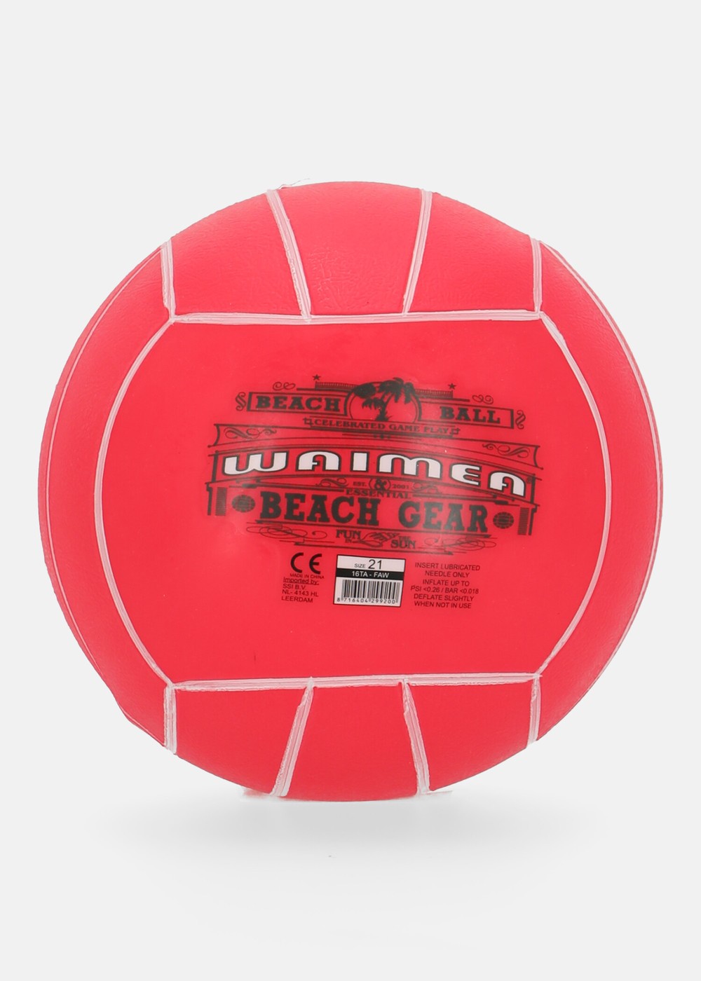 Beach Ball Pvc, Fluorescent Pink, 21cm,  Sommarlek