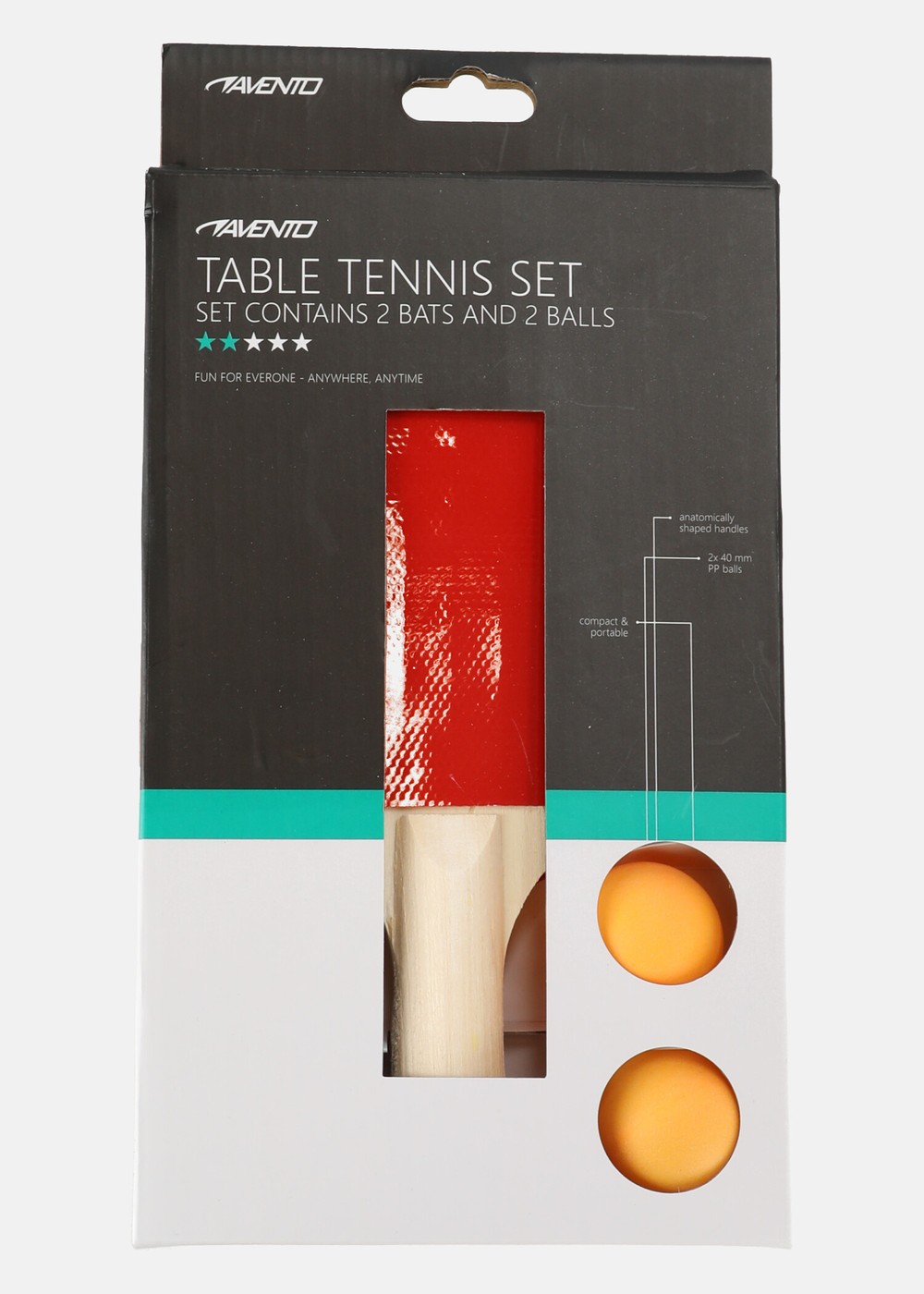 Table Tennis Set, Black/Red, Onesize,  Sommarlek