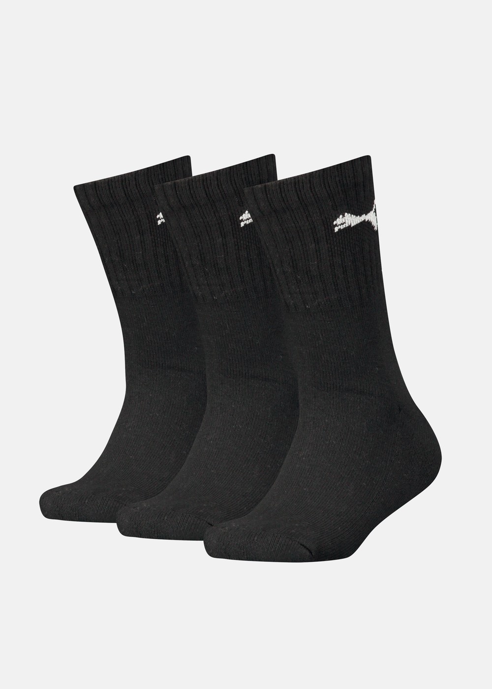 Puma Kids Crew Sock 3p, Black, 31-34,  Bomullsstrumpor Puma Kids Crew Sock 3p, Black, 31-34,  Bomullsstrumpor