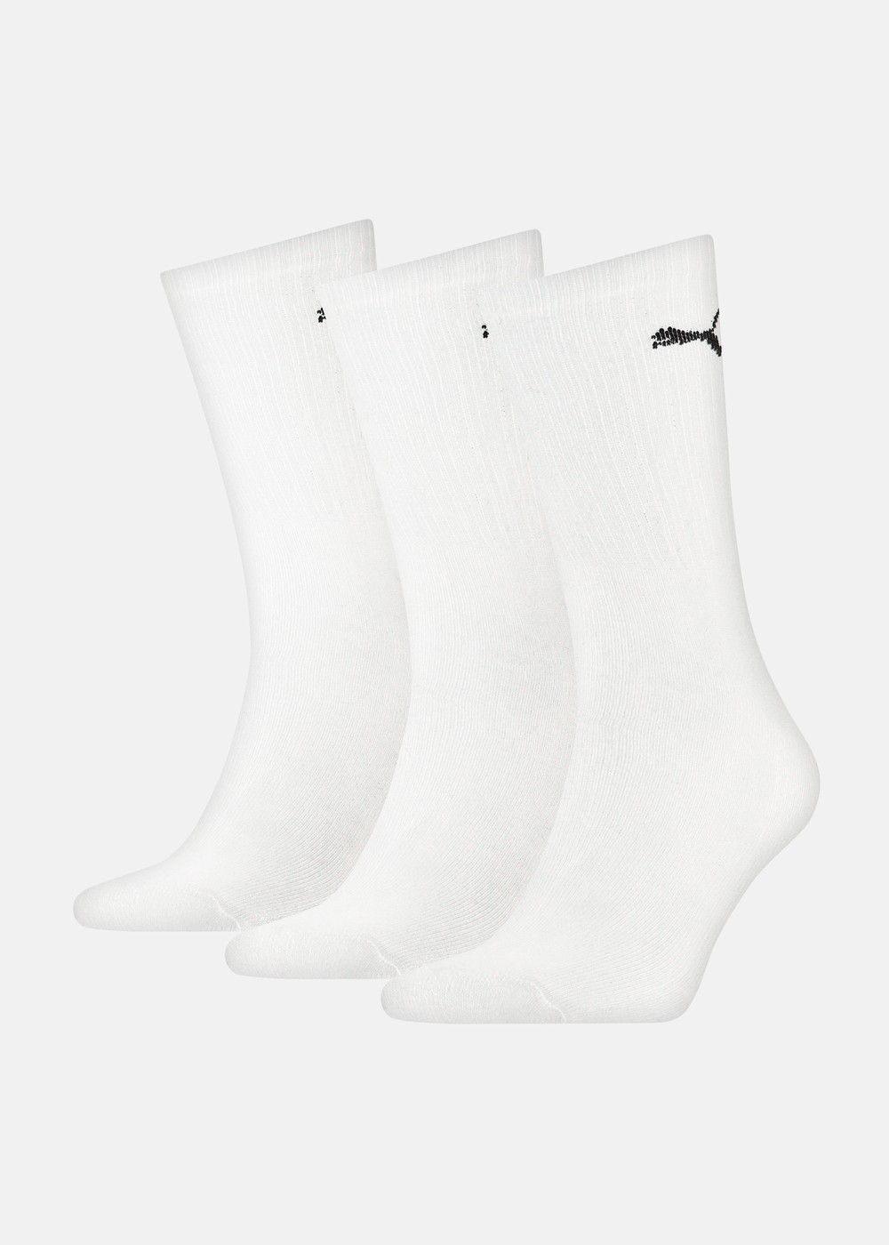 Puma Unisex Crew Sock 3p, White, 47-49,  Bomullsstrumpor