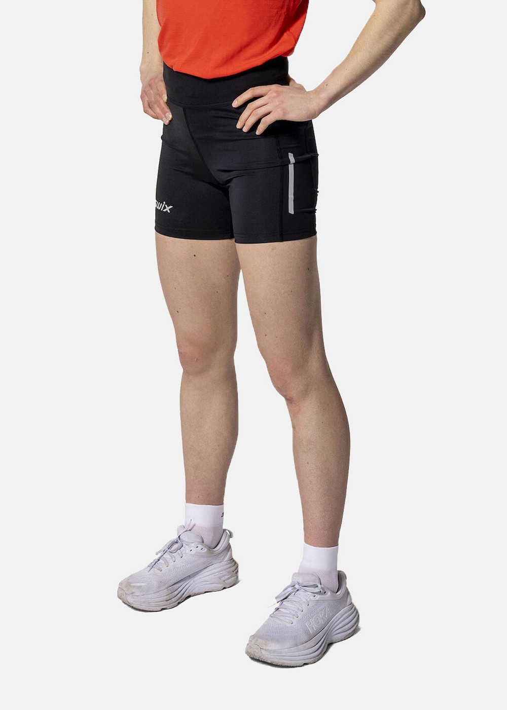 Pace High Waist Half Tights W, Black, S,  Korta Tights