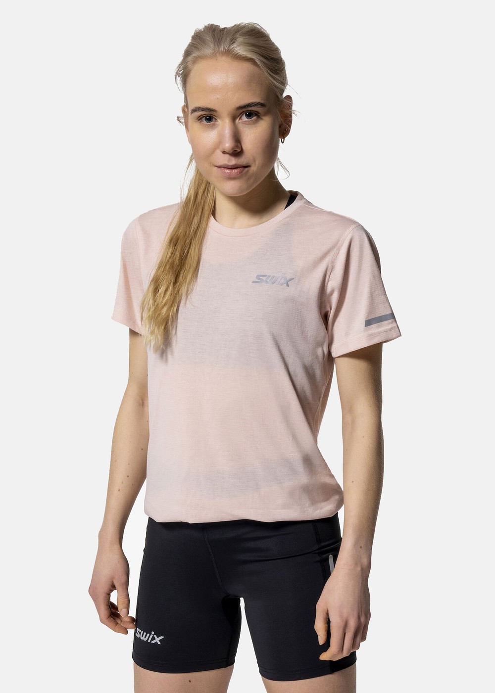 Pace Short Sleeve W, Peach Whip, Xl,  Löparkläder