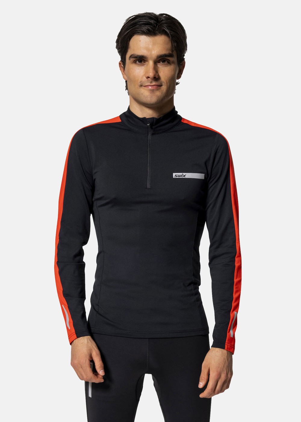 Roadline Nts Half Zip Baselaye, Black/Fiery Red, 2xl,  Löpar T-Shirts