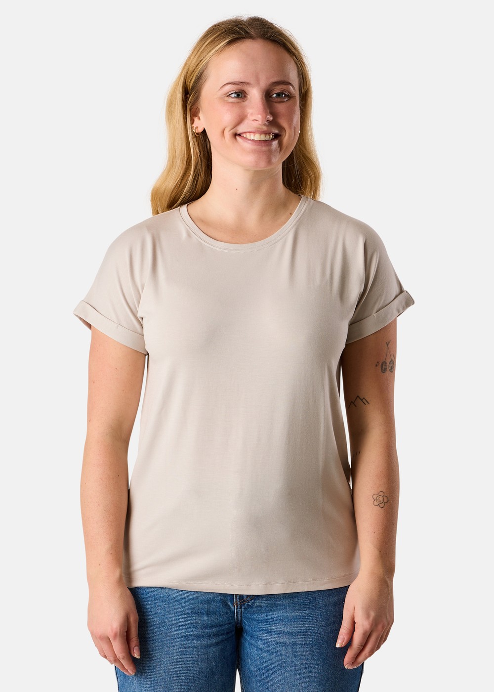 Houston Loose Fit Tee W, Lt Khaki, 42,  T-Shirts Houston Loose Fit Tee W, Lt Khaki, 42,  T-Shirts