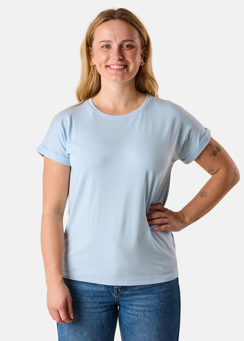 Houston Loose Fit Tee W, Lt. Blue, 38,  T-Shirts