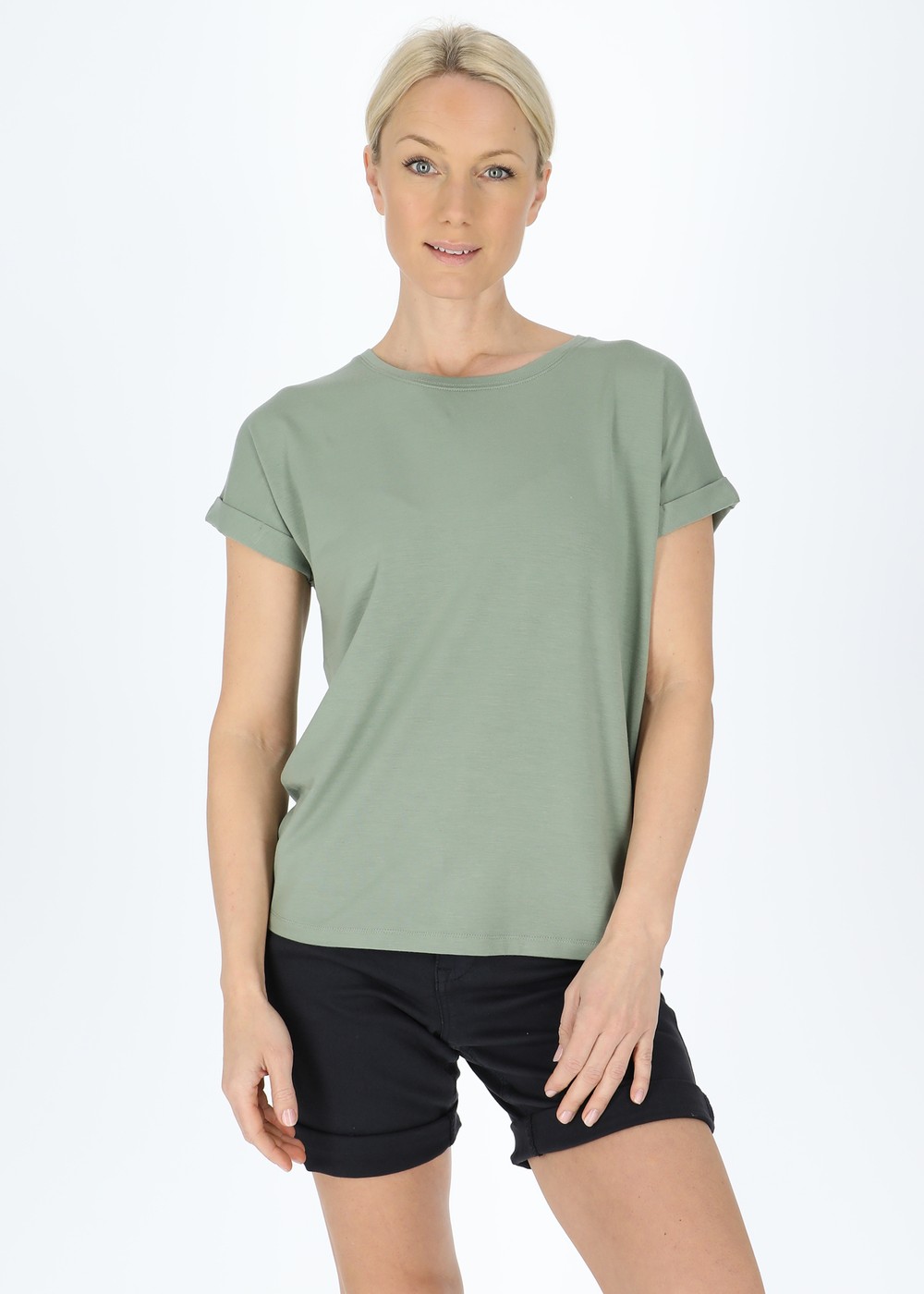 Houston Loose Fit Tee W, Seaweed Green, 46,  T-Shirts