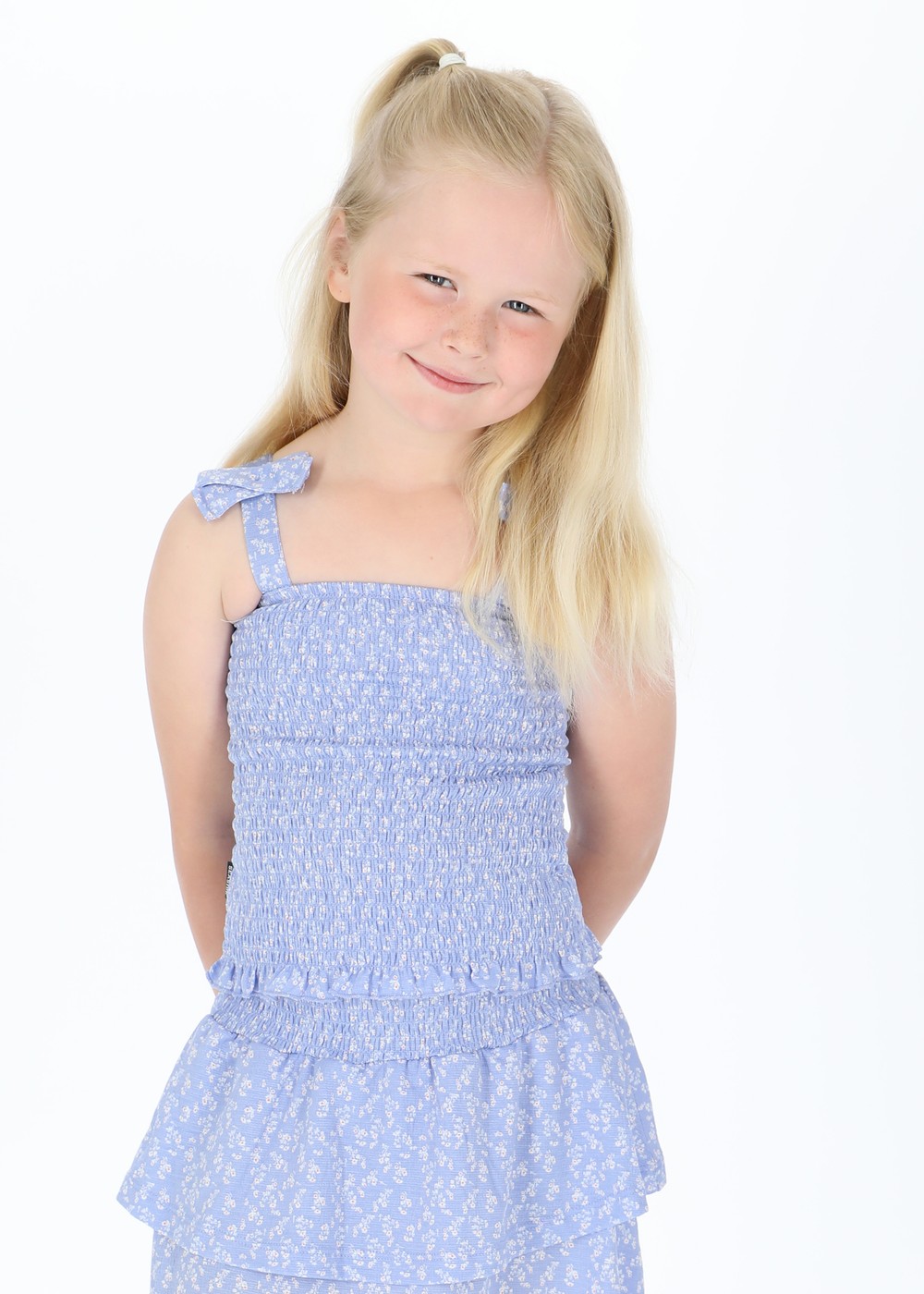 Maine Smock Top Jr, Blue Flower, 170,  Toppar Maine Smock Top Jr, Blue Flower, 170,  Toppar