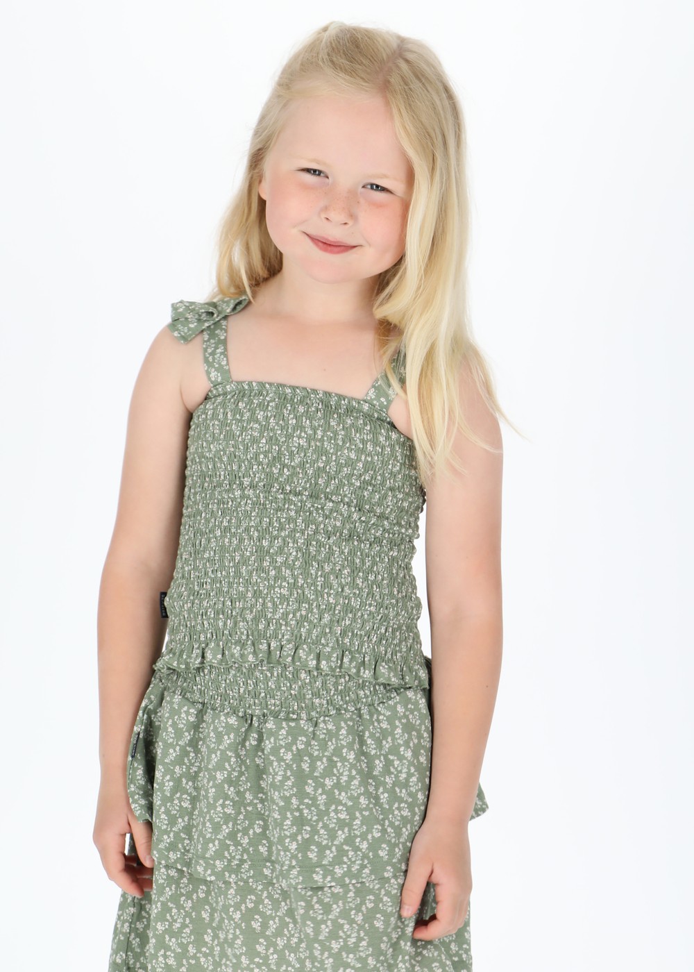 Maine Smock Top Jr, Seaweed Flower, 130,  Toppar Maine Smock Top Jr, Seaweed Flower, 130,  Toppar