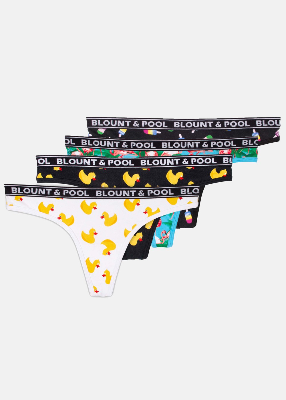 Tropical String 4-Pack, Yellow Duck/Black Yellow Duck/, L,  Underkläder Tropical String 4-Pack, Yellow Duck/Black Yellow Duck/, L,  Underkläder