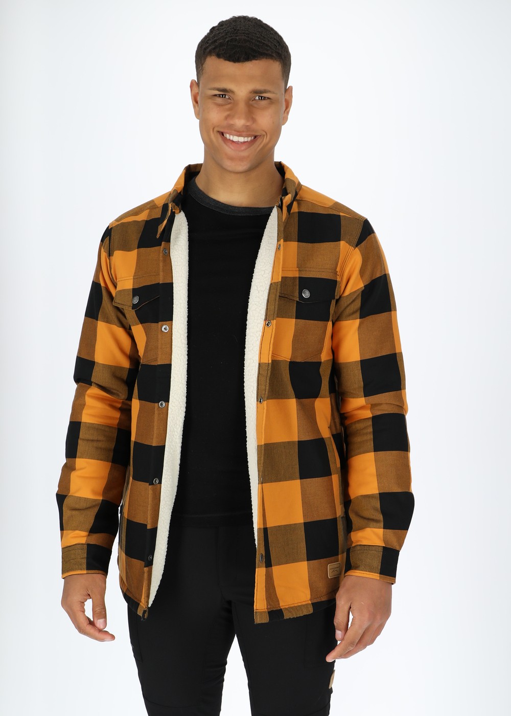 Forest Pile Shirt Ii, Yellow/Black, Xl,  Långärmade Skjortor Forest Pile Shirt Ii, Yellow/Black, Xl,  Långärmade Skjortor