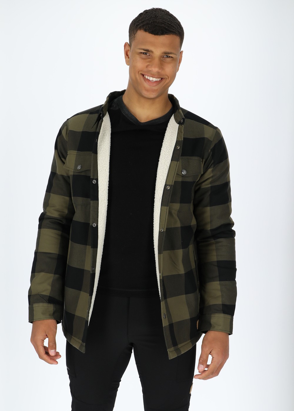 Forest Pile Shirt Ii, Olive/Black, Xl,  Långärmade Skjortor