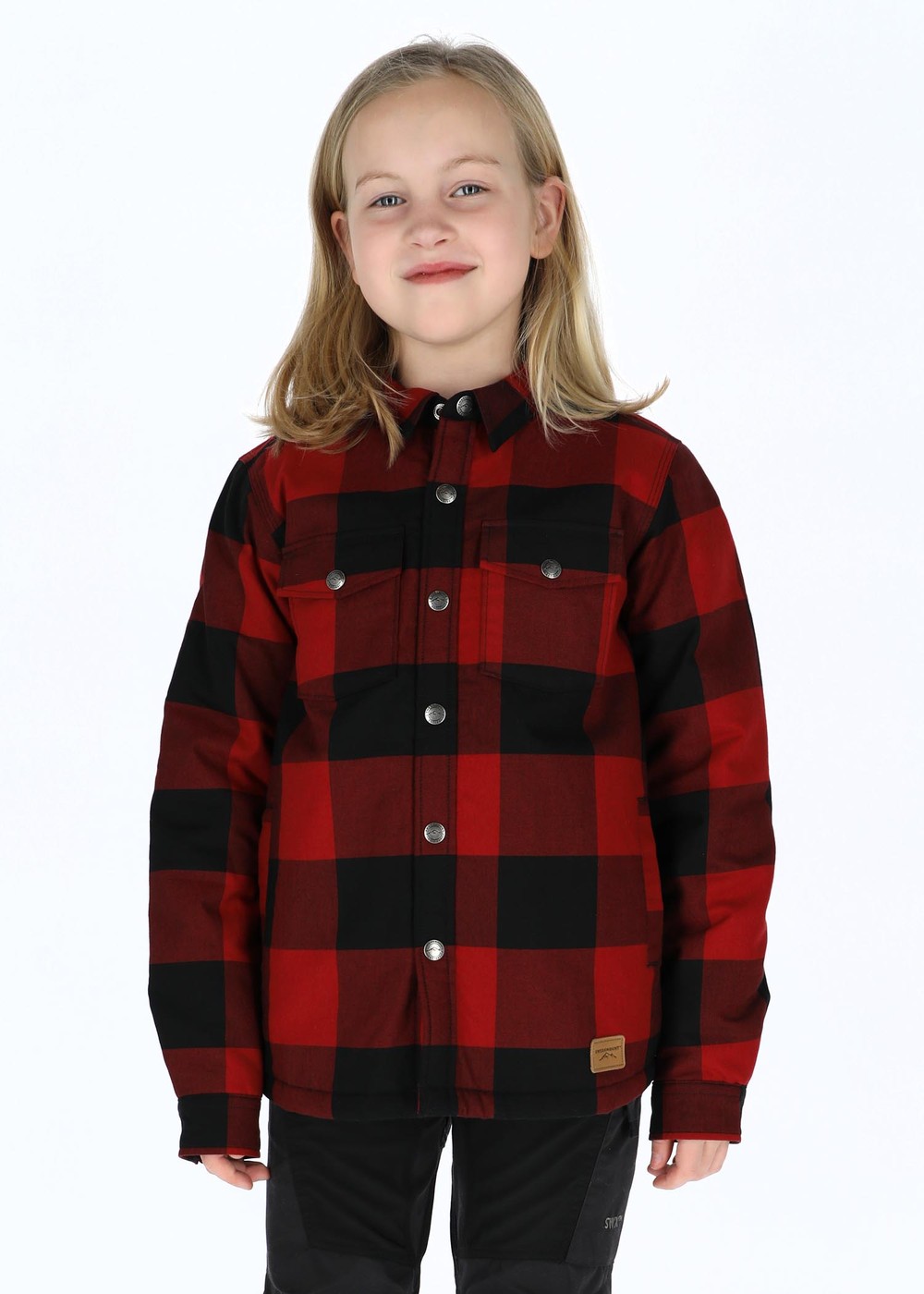 Forest Pile Shirt Ii Jr, Red/Black, 140,  Långärmade Skjortor Forest Pile Shirt Ii Jr, Red/Black, 140,  Långärmade Skjortor