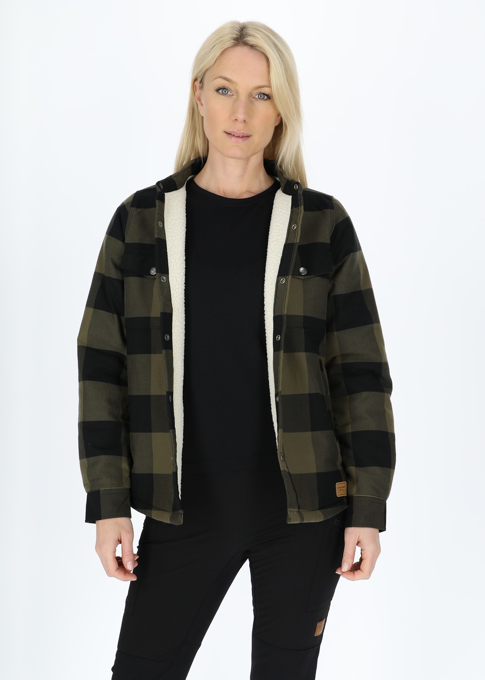 Forest Pile Shirt Ii W, Olive/Black, 36,  Långärmade Skjortor Forest Pile Shirt Ii W, Olive/Black, 36,  Långärmade Skjortor