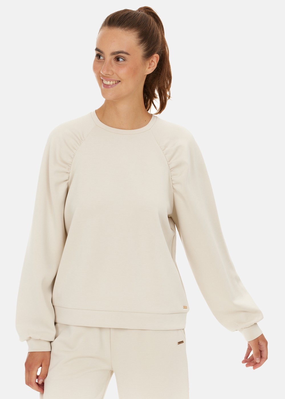 Jillnana W Sweat, Oatmeal, 46,  Sweatshirts | Skor//Junior//Walkingskor | Padelspecialisterna