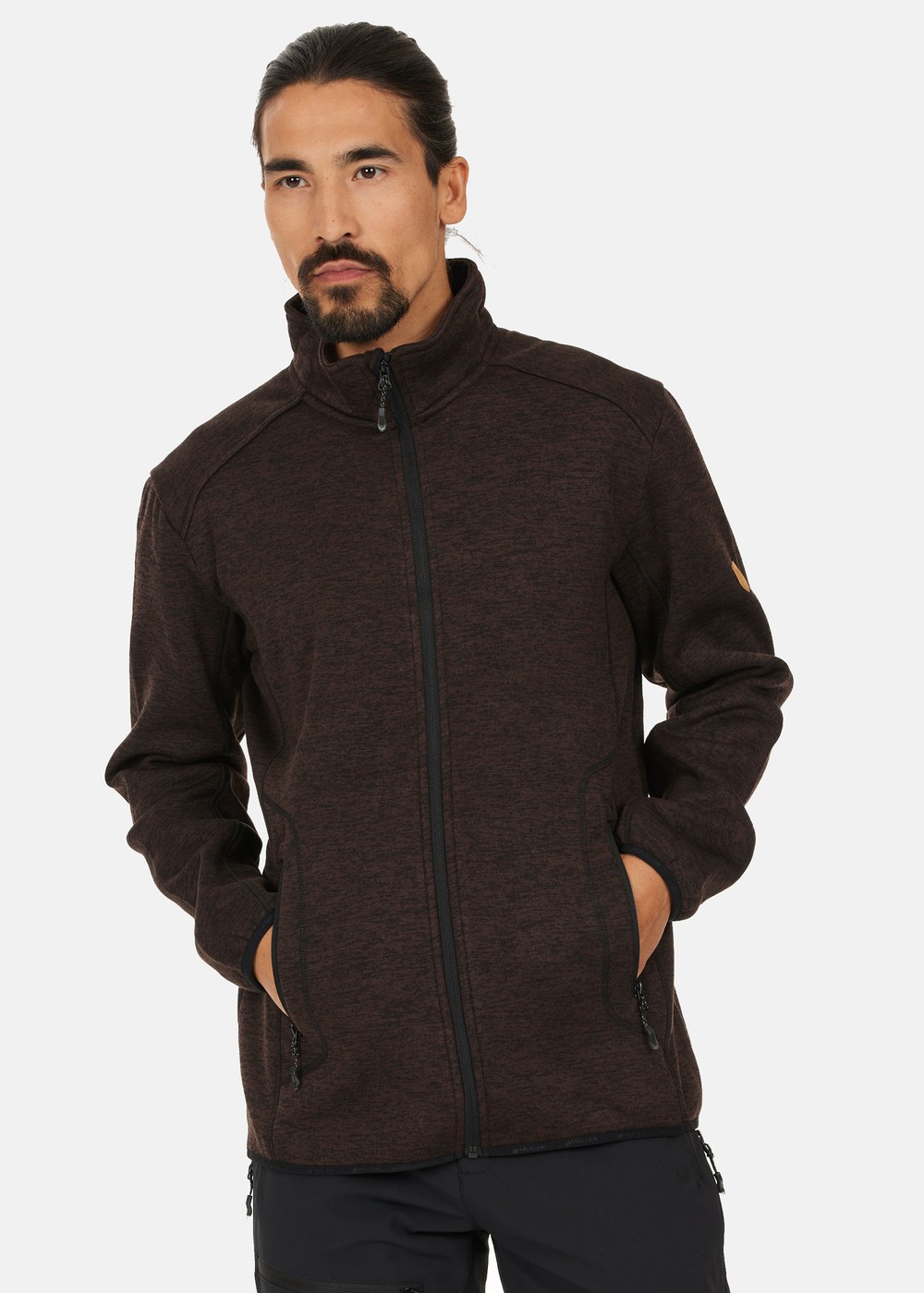 Sampton M Melange Fleece Jacke, Java, 3xl,  Höstjackor