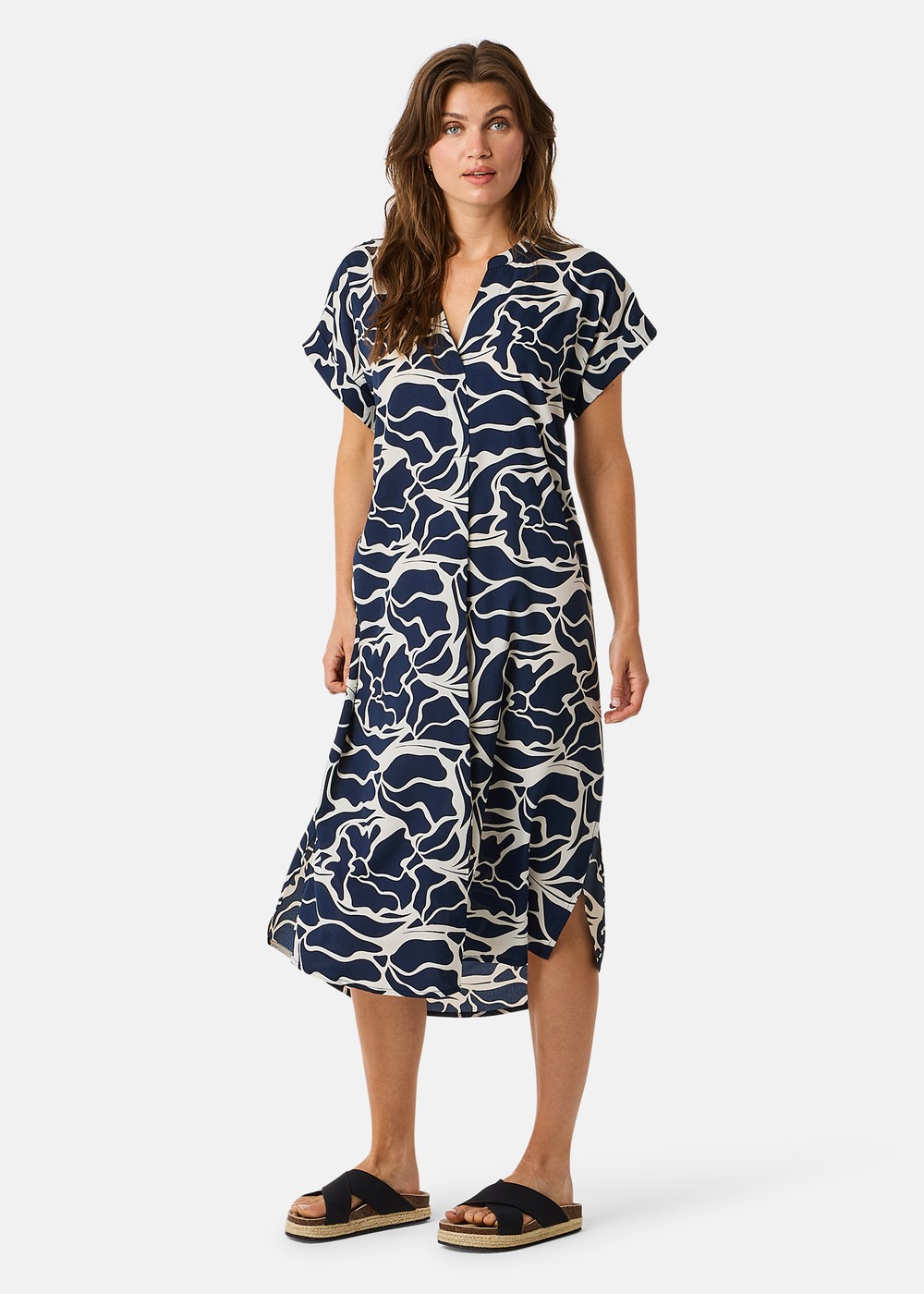 Sankt Claud Tunic Dress W, Navy Flower, 50,  Bästsäljare Sankt Claud Tunic Dress W, Navy Flower, 50,  Bästsäljare