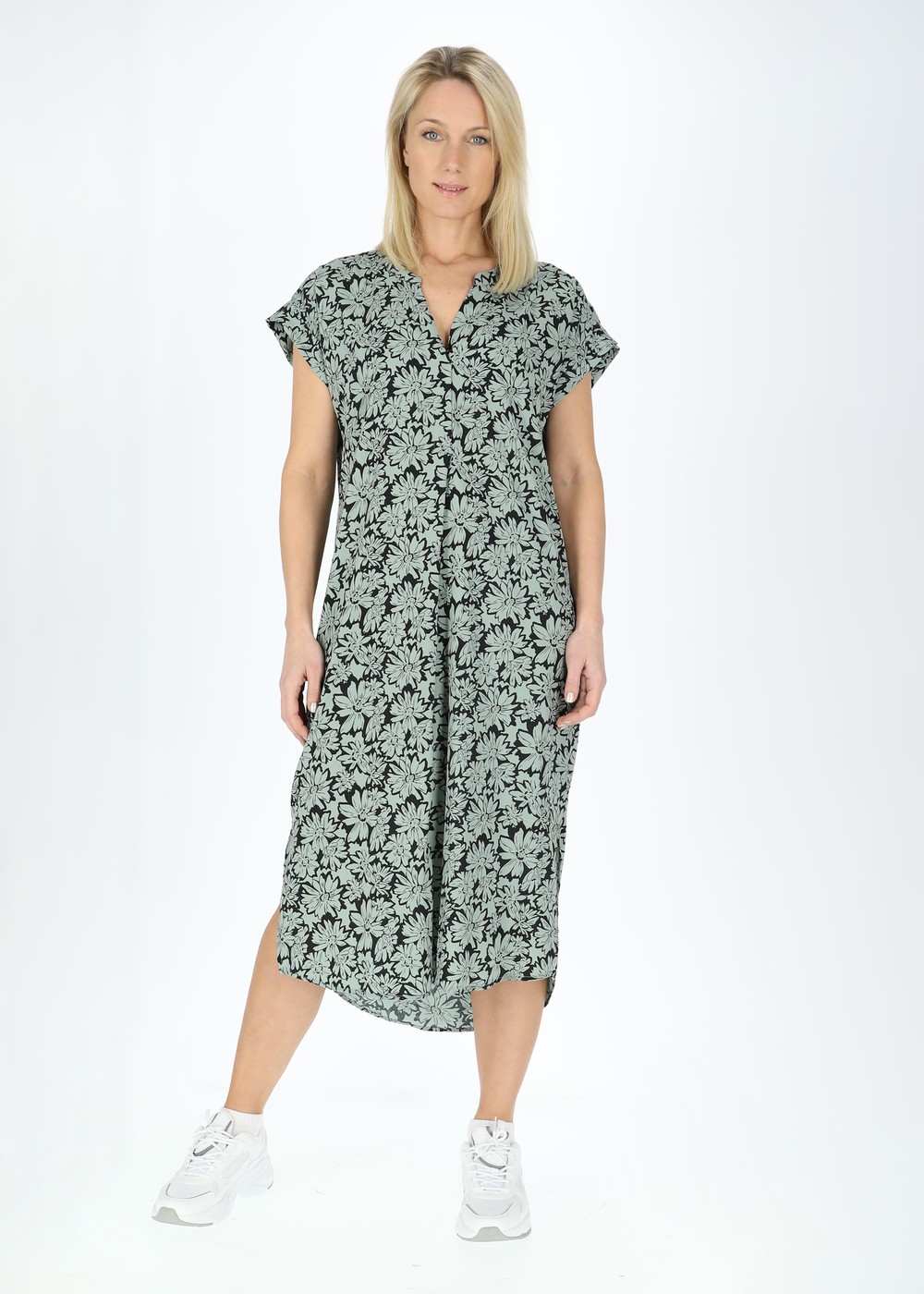 Sankt Claud Tunic Dress W, Daisey Flower Green, 50,  Bästsäljare