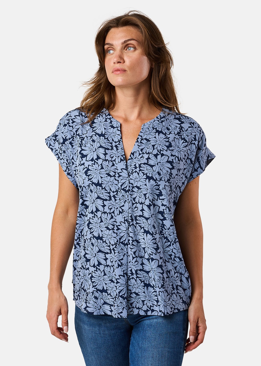 Sankt Claud Tunic Top W, Daisey Flower Blue, 34,  Bästsäljare