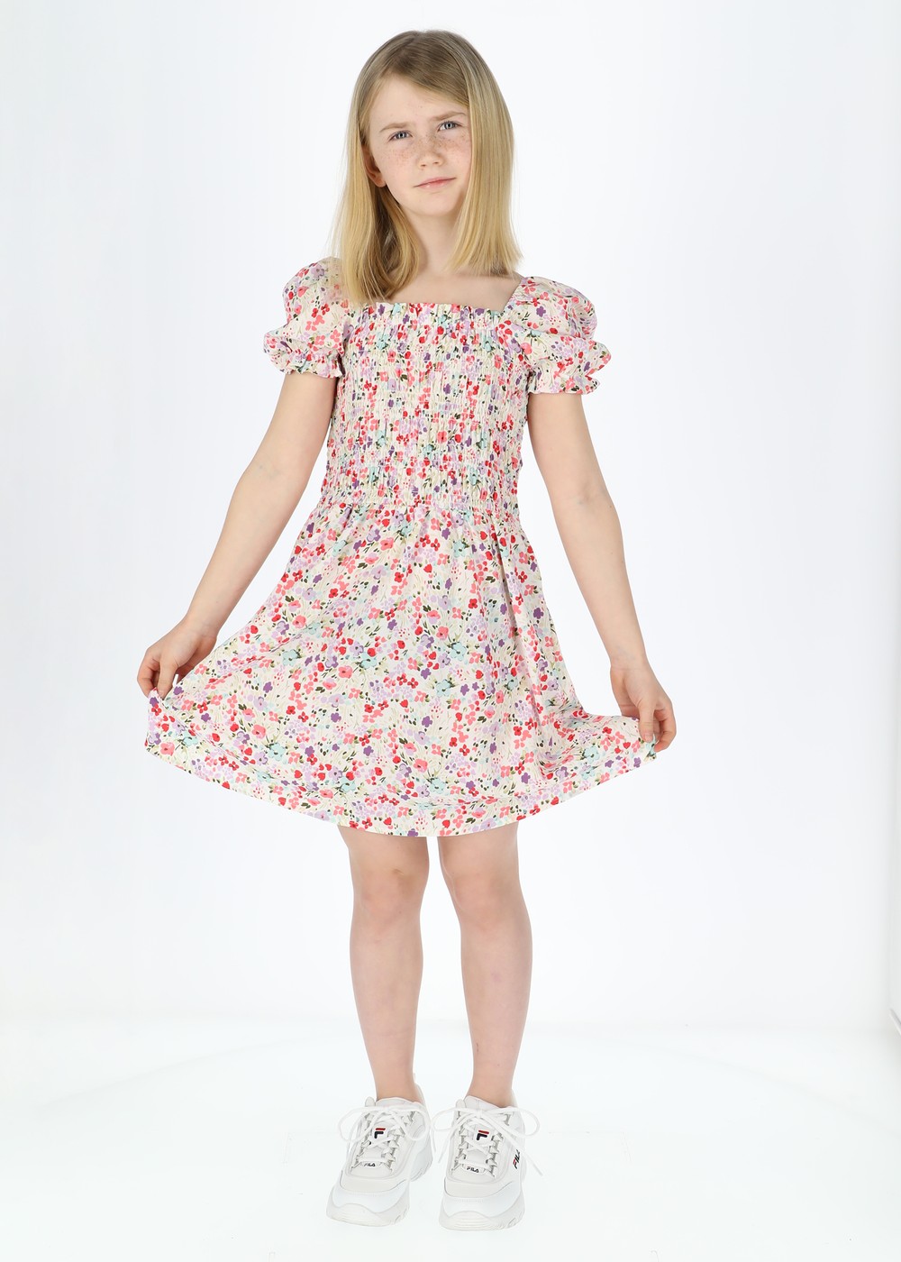 Miami Smock Dress  Jr, Multi Flower, 170,  Klänningar Miami Smock Dress  Jr, Multi Flower, 170,  Klänningar