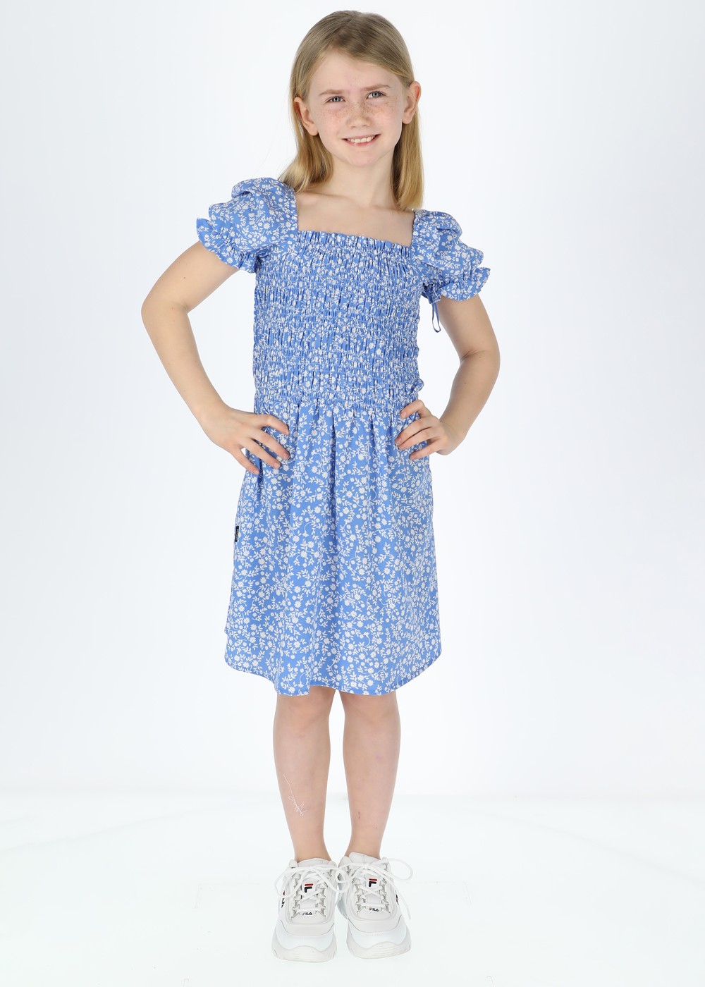 Miami Smock Dress  Jr, Blue Flower, 170,  Klänningar