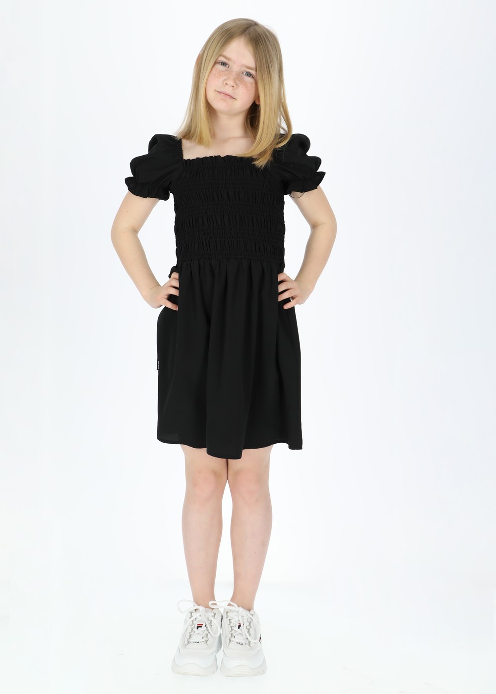 Miami Smock Dress  Jr, Black, 160,  Klänningar