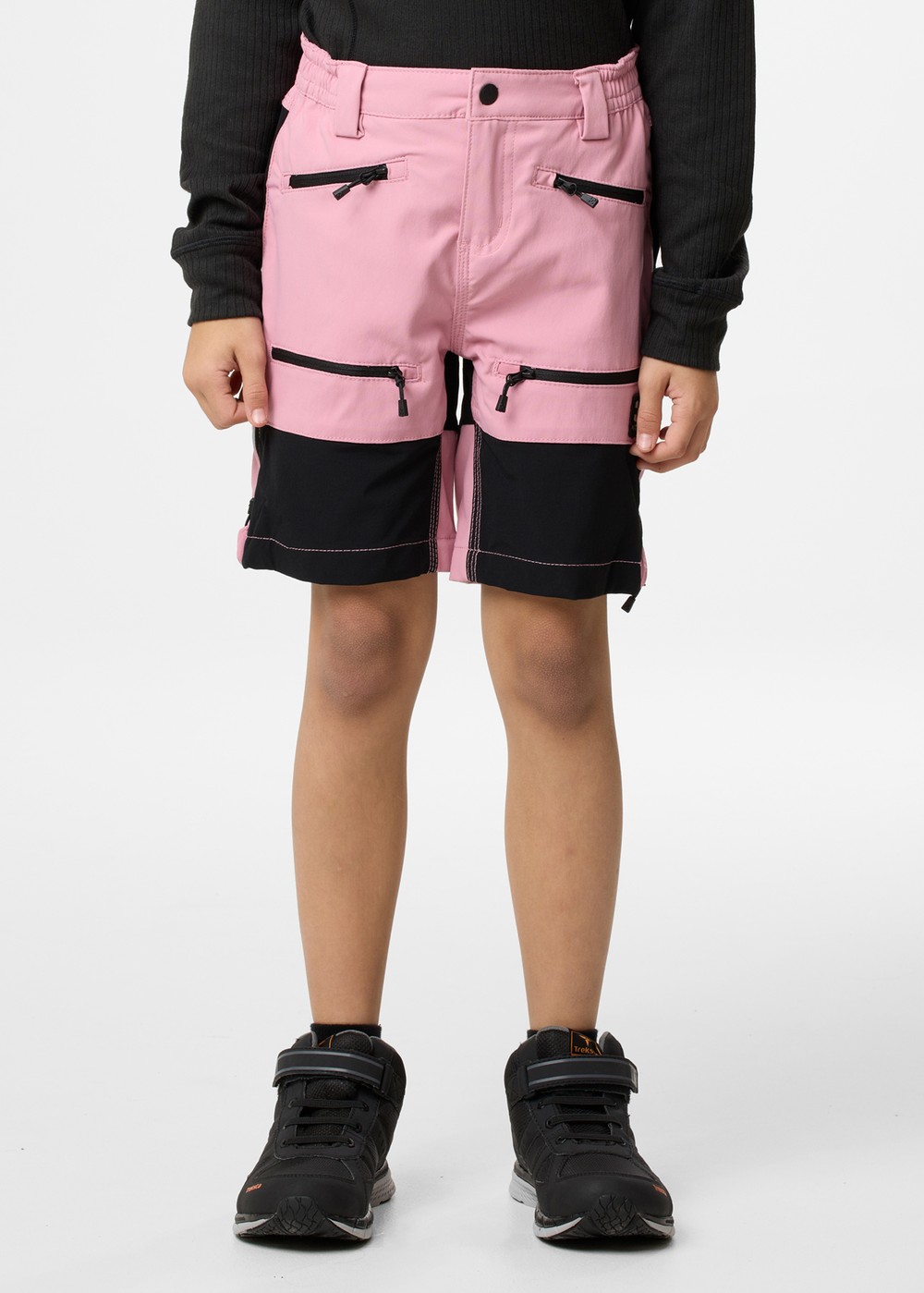 Colorado Stretch Shorts Jr, Dusty Rose/Black, 130,  Vandringsshorts Colorado Stretch Shorts Jr, Dusty Rose/Black, 130,  Vandringsshorts