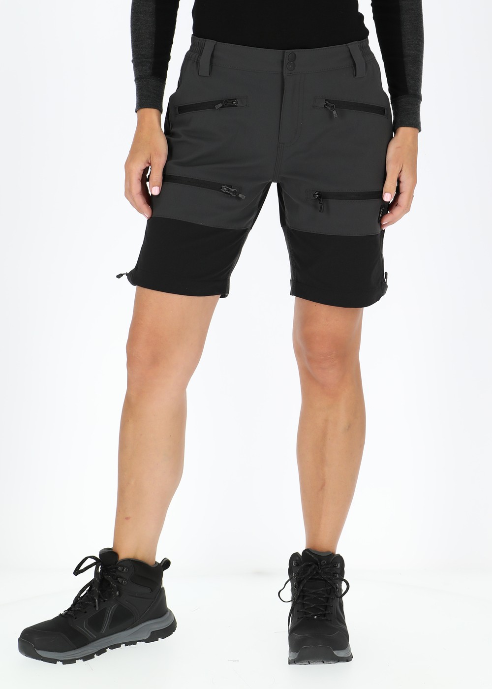 Colorado Stretch Shorts W, Charcoal/Black, 46,  Vandringsshorts