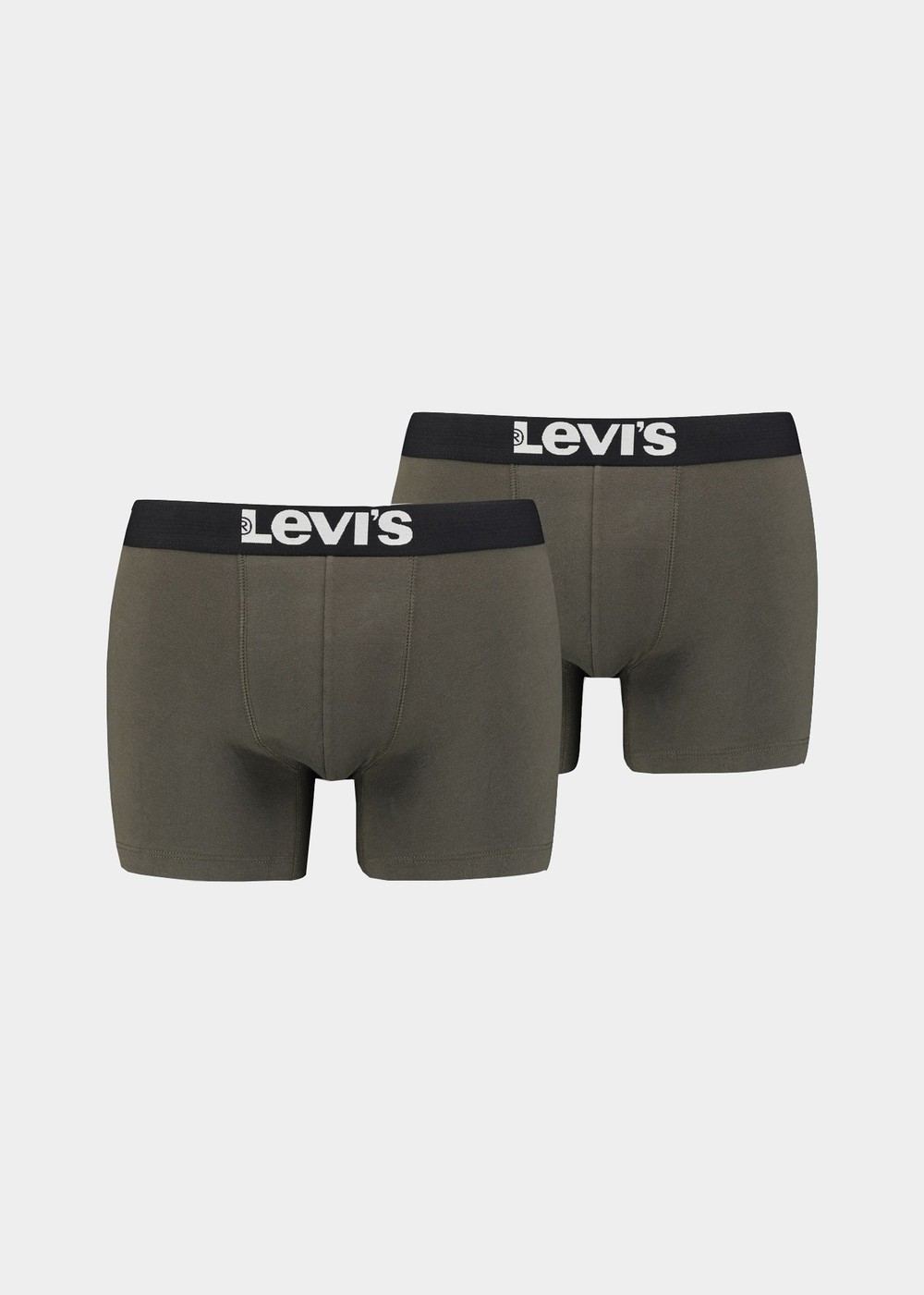 Levis Men Solid Basic Boxer Br, Khaki, S,  Underkläder