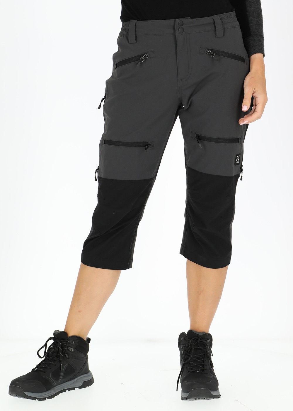 Colorado Stretch 3/4 Pants W, Charcoal/Black, 48,  Vandringsshorts