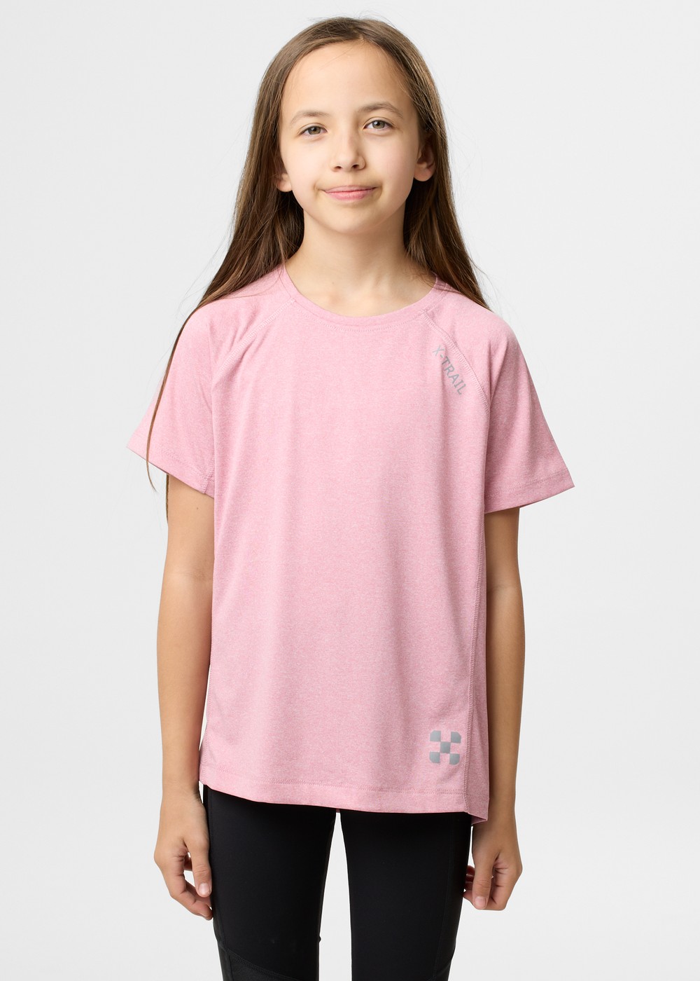Training Tee Ii Jr, Dusty Rose Melange, 130,  Löpar-T-Shirts Training Tee Ii Jr, Dusty Rose Melange, 130,  Löpar-T-Shirts