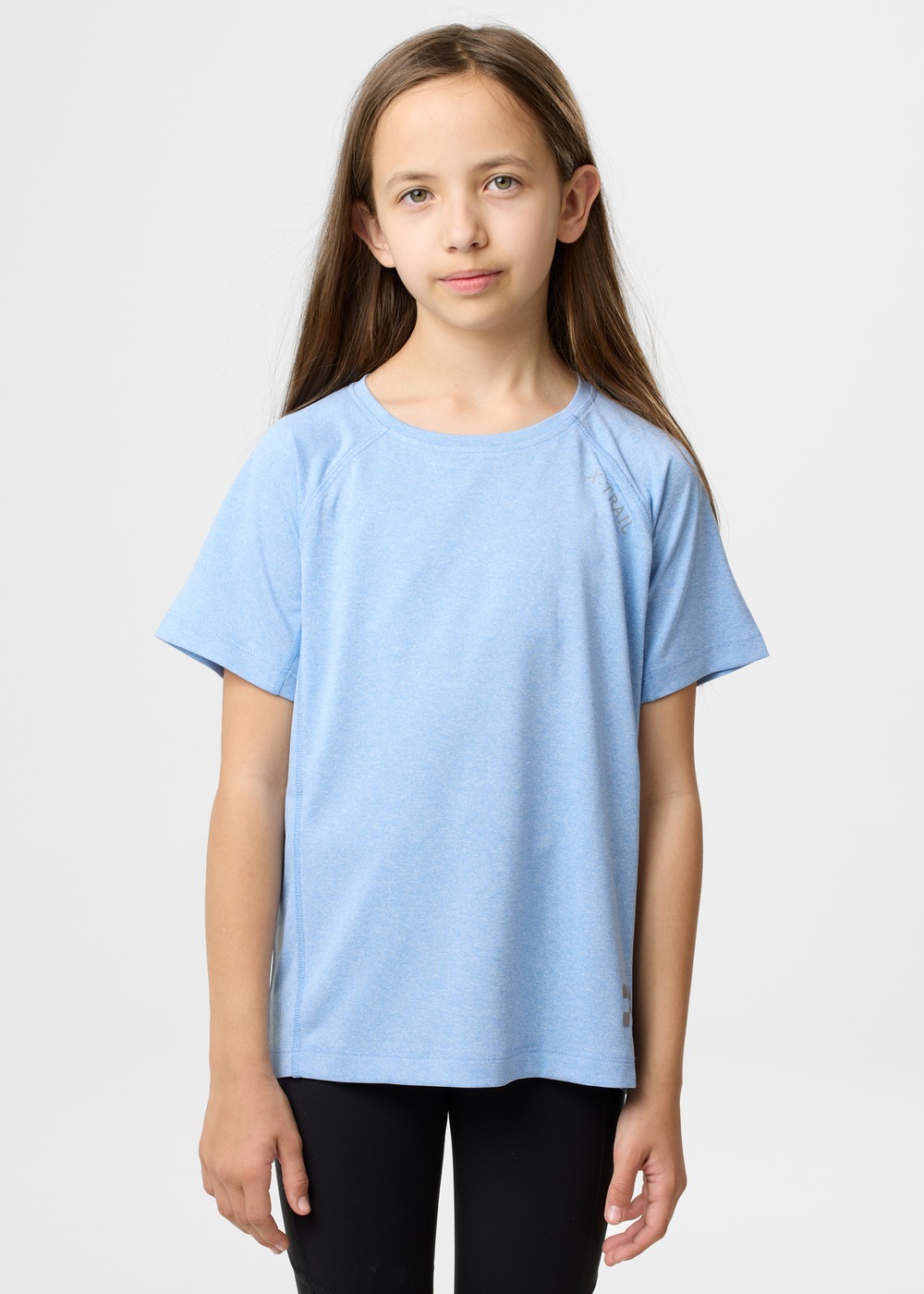 Training Tee Ii Jr, Lt. Blue Melange, 120,  Löpar-T-Shirts Training Tee Ii Jr, Lt. Blue Melange, 120,  Löpar-T-Shirts