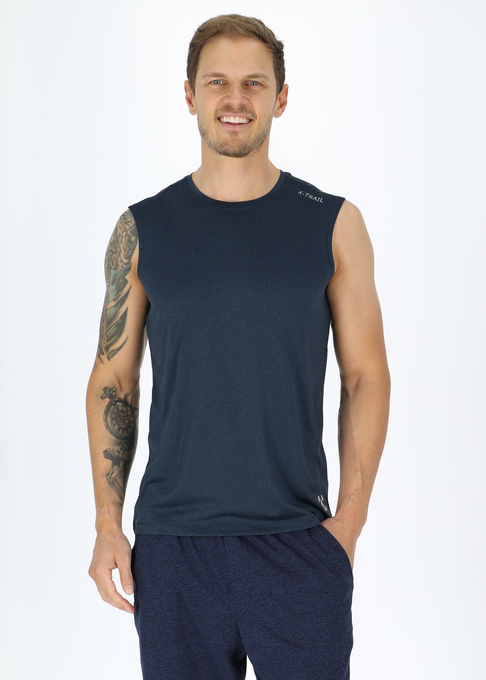 Training Singlet Ii, Dk. Navy Melange, Xs,  Träningslinnen Training Singlet Ii, Dk. Navy Melange, Xs,  Träningslinnen